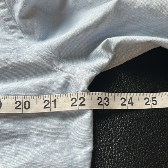 AMI Paris BUTTON DOWN AMI DE COEUR SHIRT Light Blue Unisex Sz 38 US 6 NEW - Picture 14 of 16